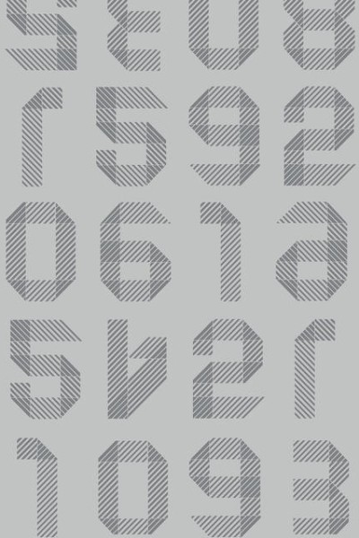 ORIGAMI NUMBERS LIGHT GREY 180