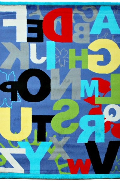 Modern Antique 548 Letters Blue